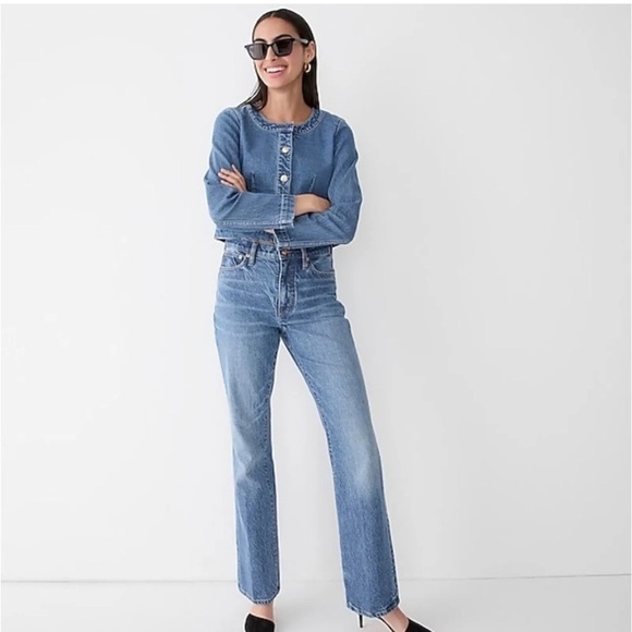J. Crew Denim - J. Crew Full Length Demi Boot Medium Wash Jeans - Size 28 Tall